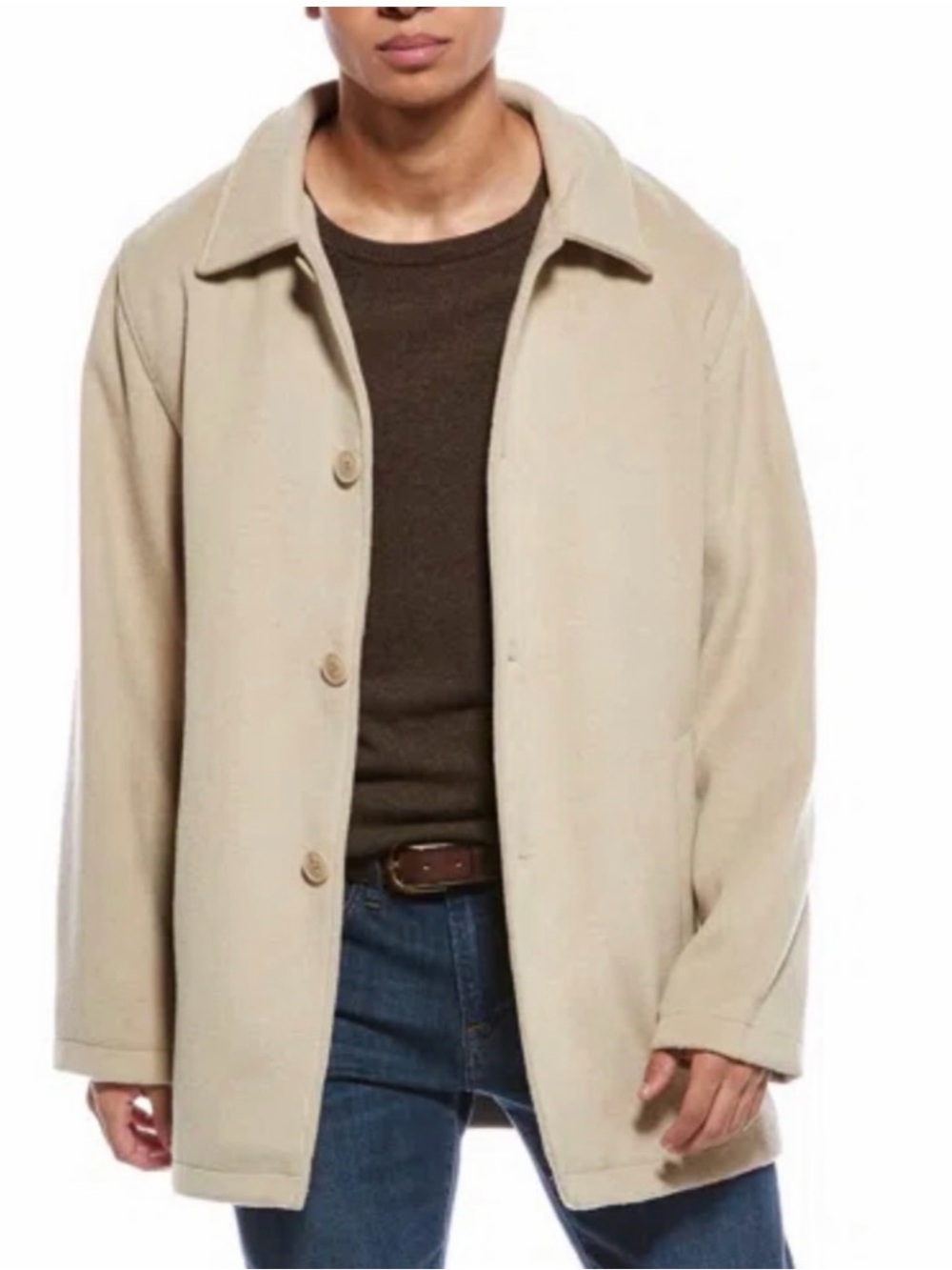 Robert Graham Beige Pea Coat